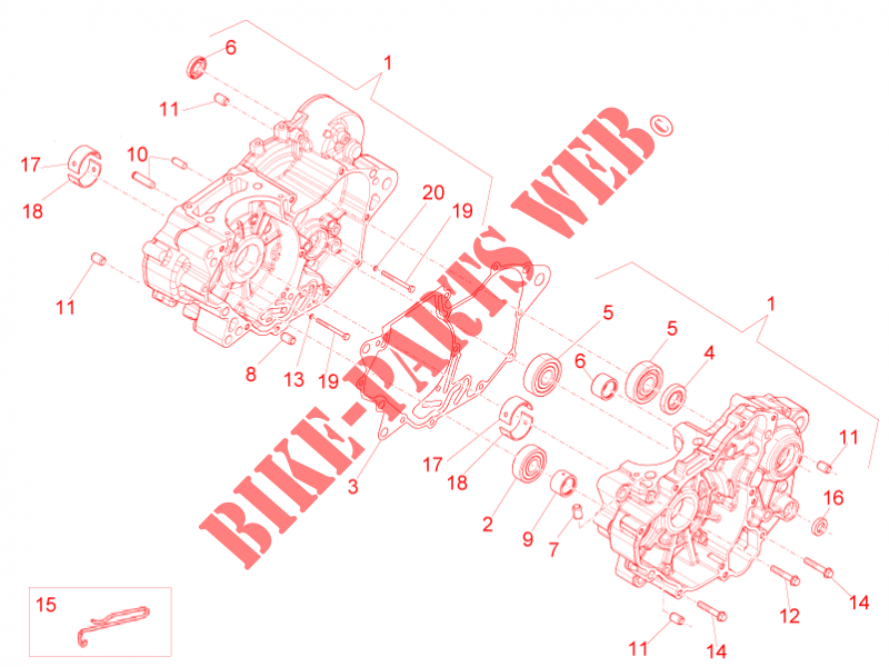 Cárteres I para Aprilia RS4 125 4T 2013