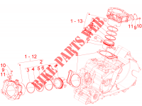Grupo cilindro pistón eje para Aprilia SRV 4T 8V E3 2012